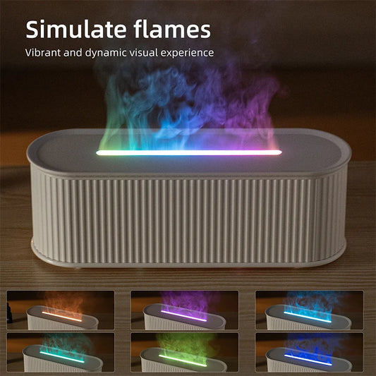 Diffuseur d’Aroma Flamme Romane – Humidificateur USB pour Chambre, Bureau & Déco