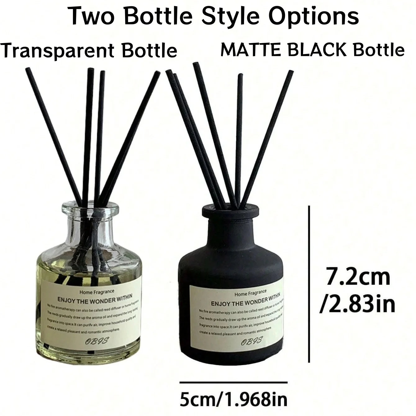 Diffuseur de Parfum d’Ambiance 50 ml – Bâtonnets sans flamme Jasmin & Freesia