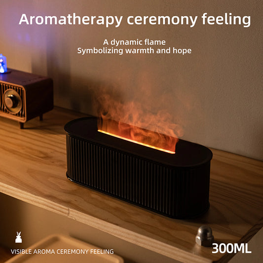 Diffuseur d’Aroma Flamme Romane – Humidificateur USB pour Chambre, Bureau & Déco