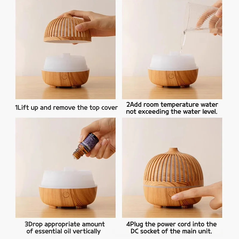 Diffuseur d’arômes – Humidificateur ultrasonique & diffuseur d’huiles essentielles