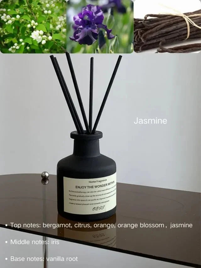 Diffuseur de Parfum d’Ambiance 50 ml – Bâtonnets sans flamme Jasmin & Freesia