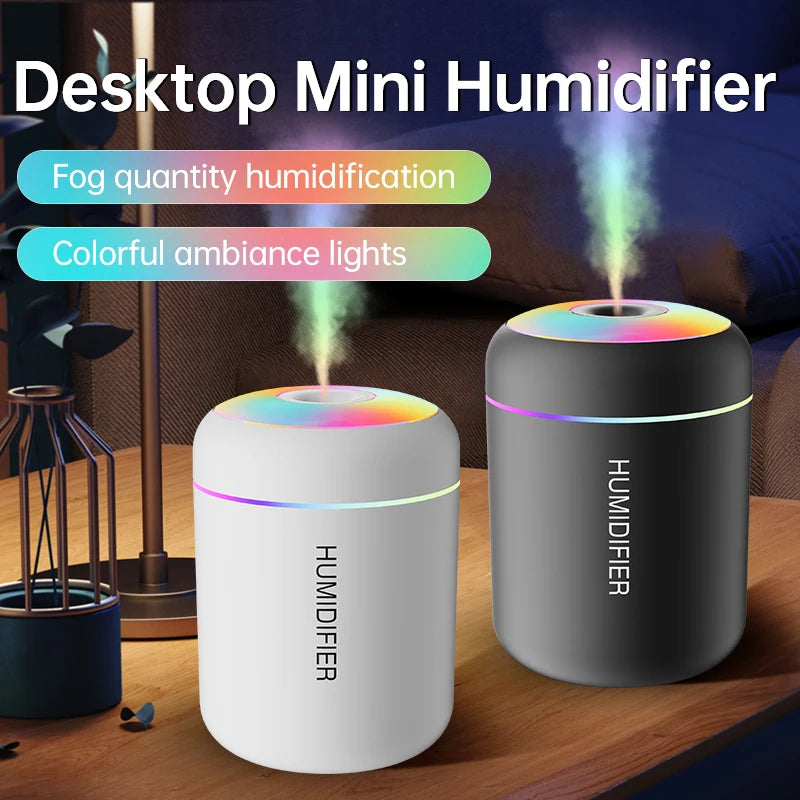 Mini Diffuseur & Humidificateur USB 180 ml – Air Purifié & Lumières LED